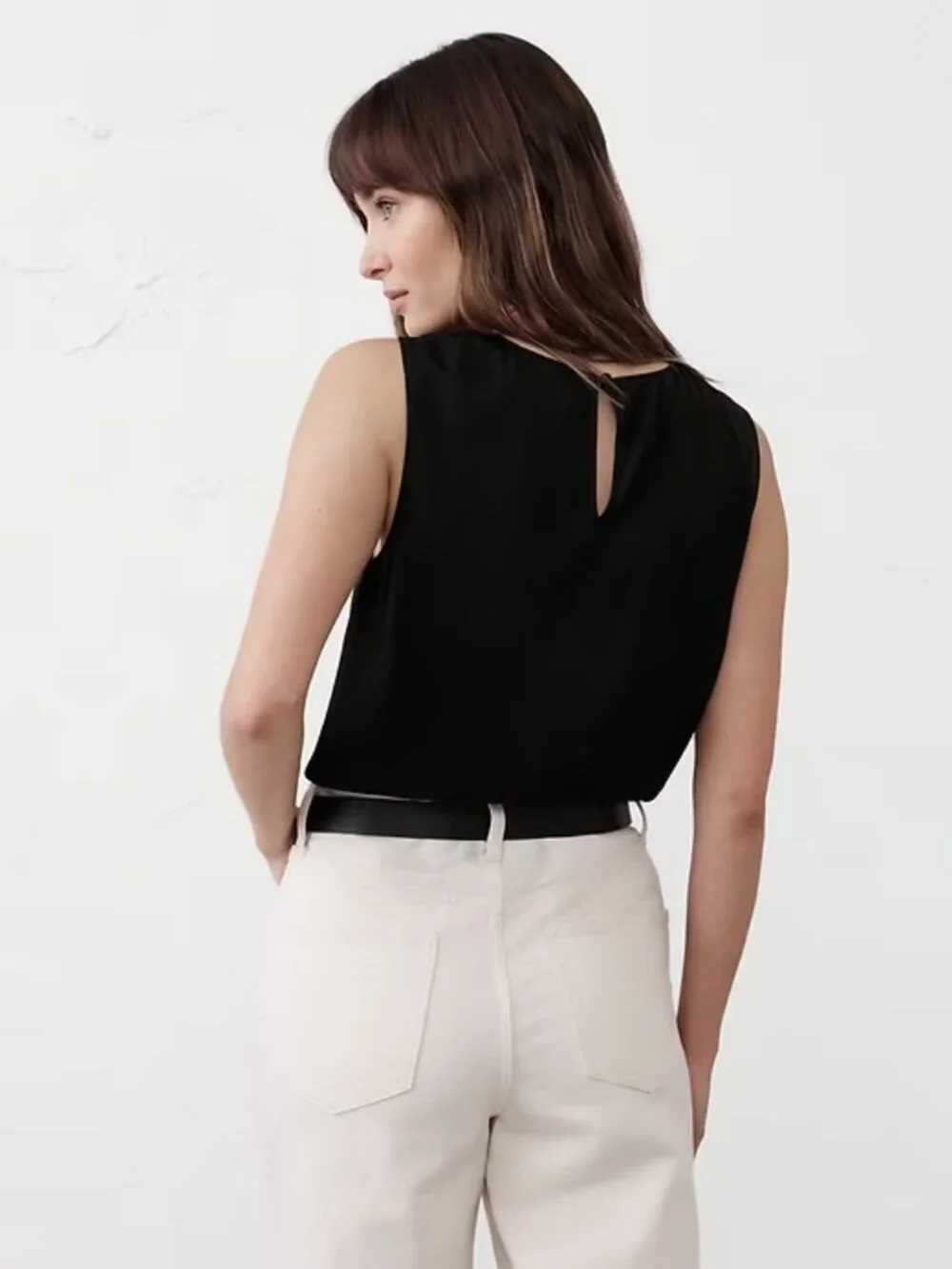 Banana Republic Shell Tank Black Size S - Picture 8 of 9